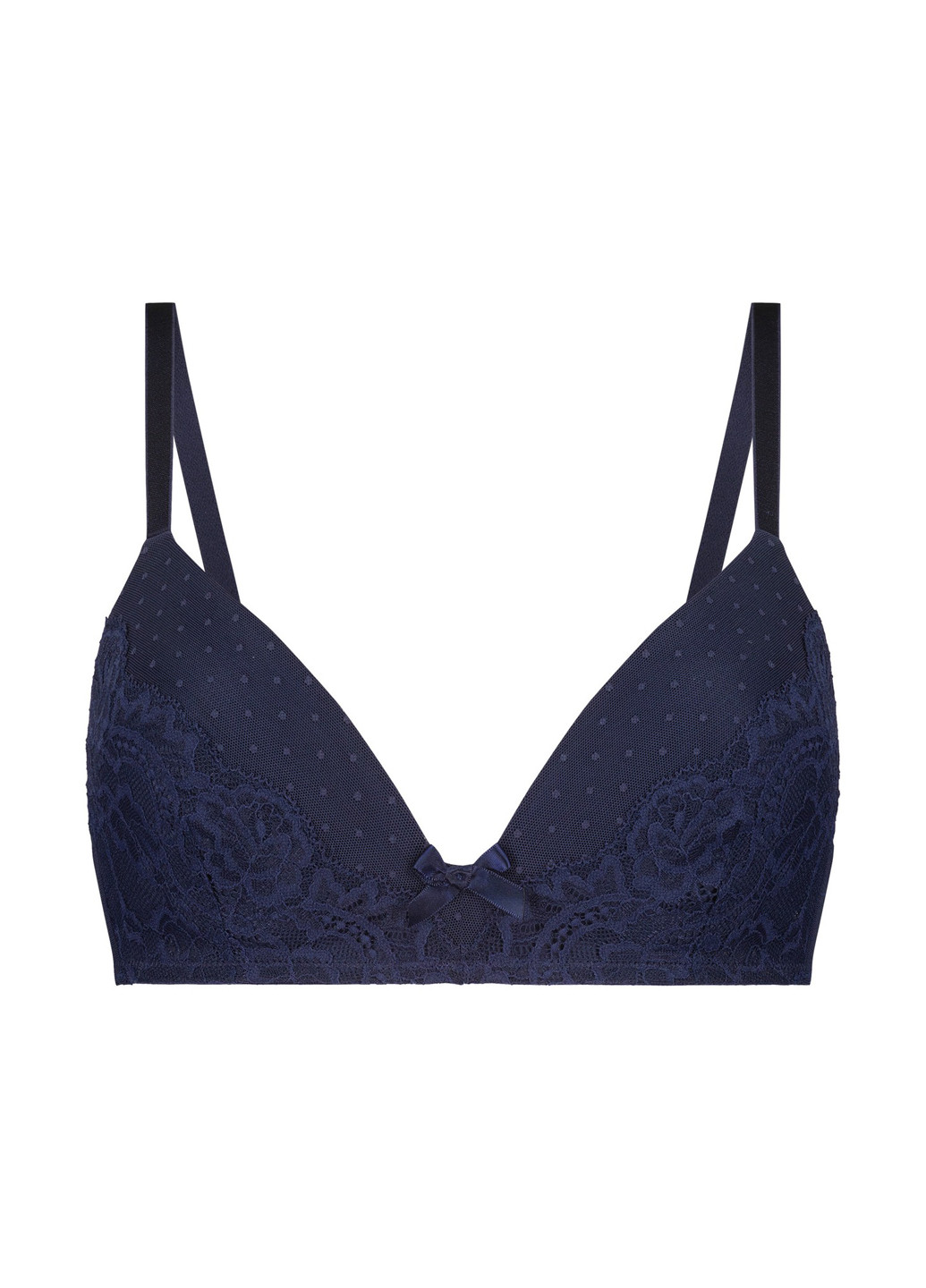 Тёмно-синий балконет бюстгальтер Hunkemoller полиамид, кружево