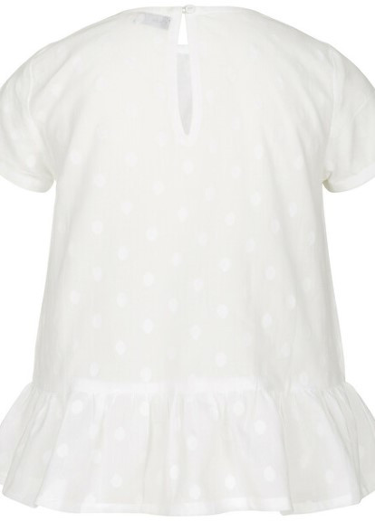 Белая в горошек блузка Endo летняя