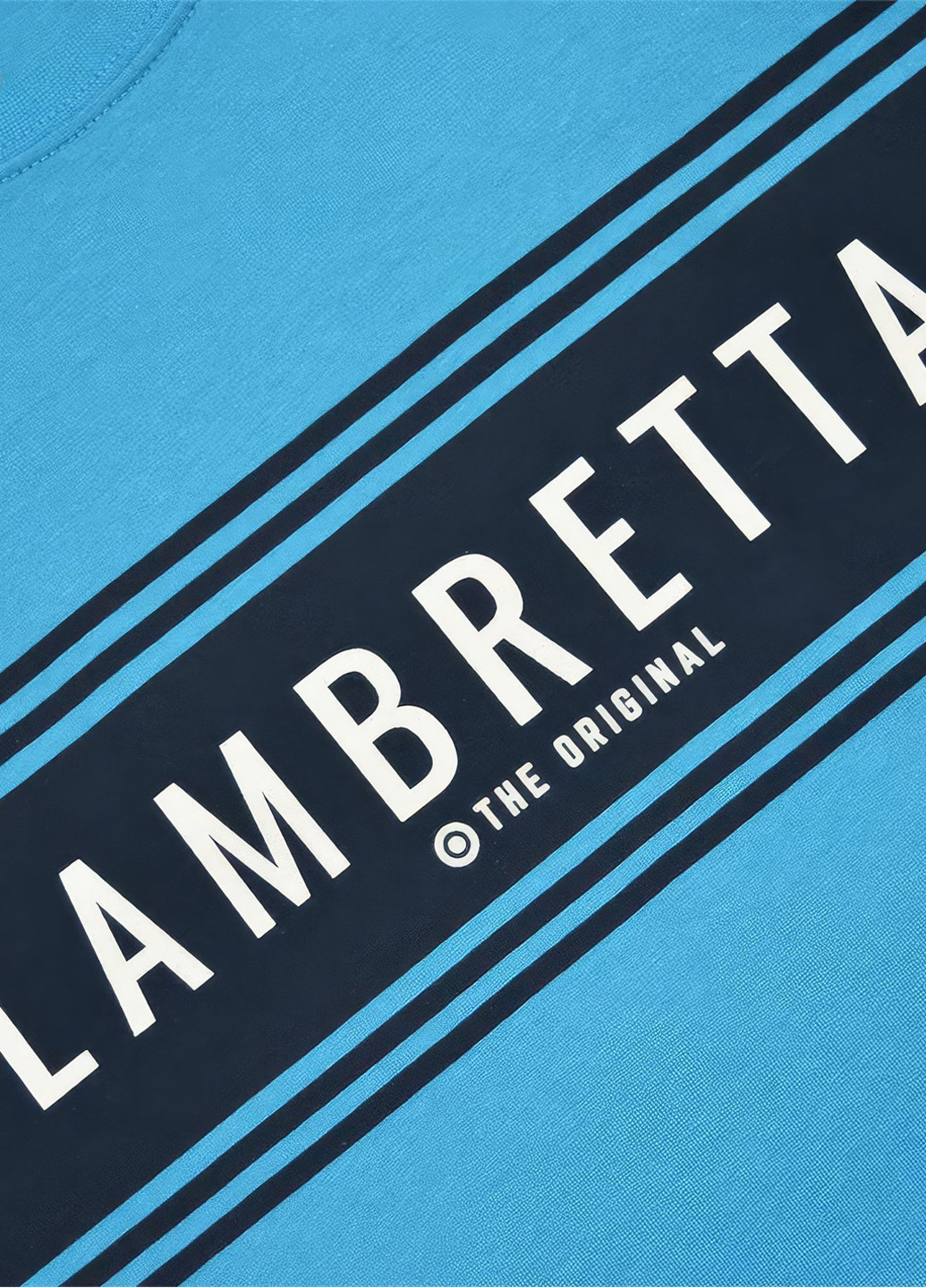 Голубая футболка Lambretta