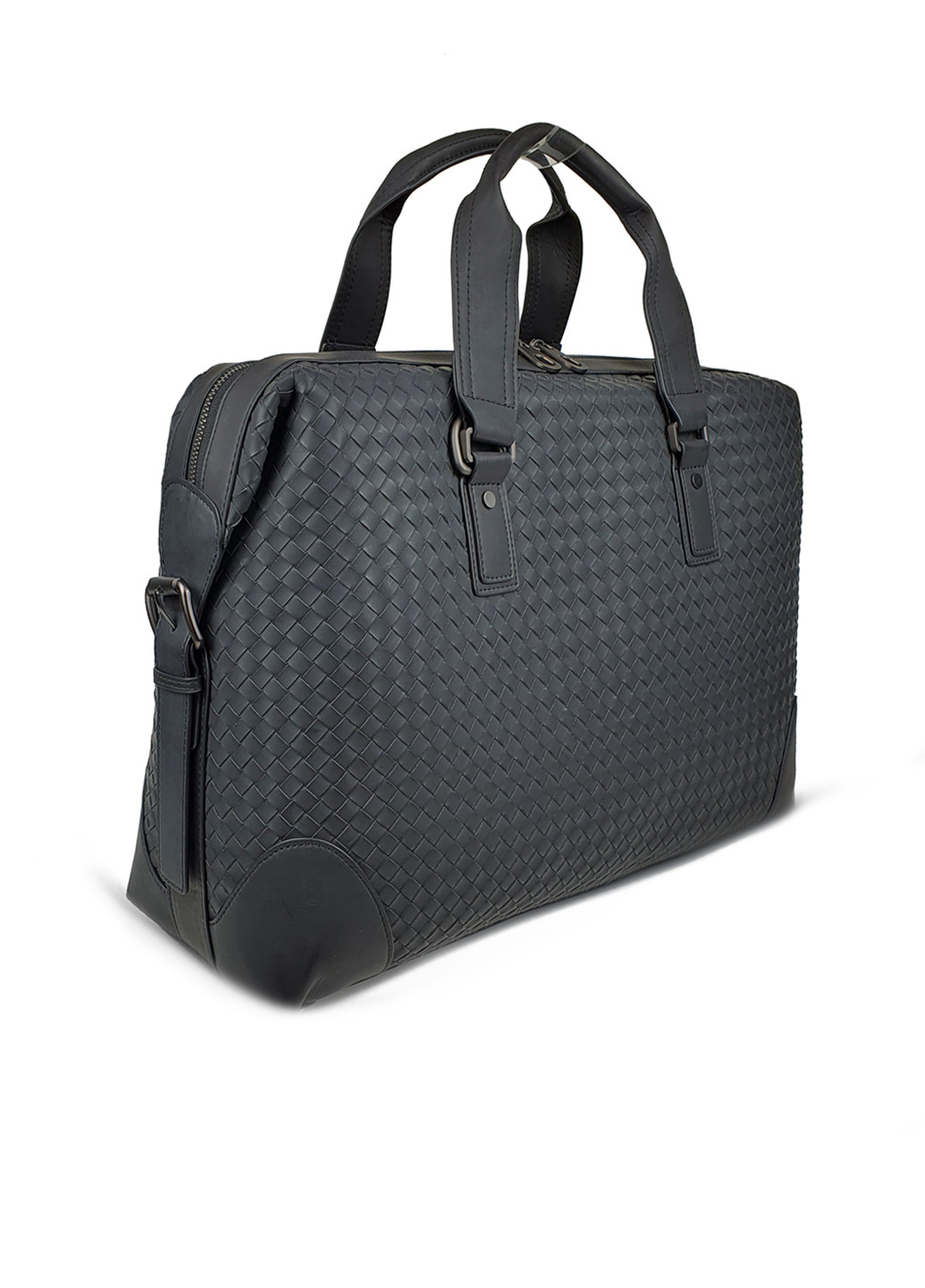 Мужской кожаный деловой портфель черный большой Fashion Портфель (251825961)