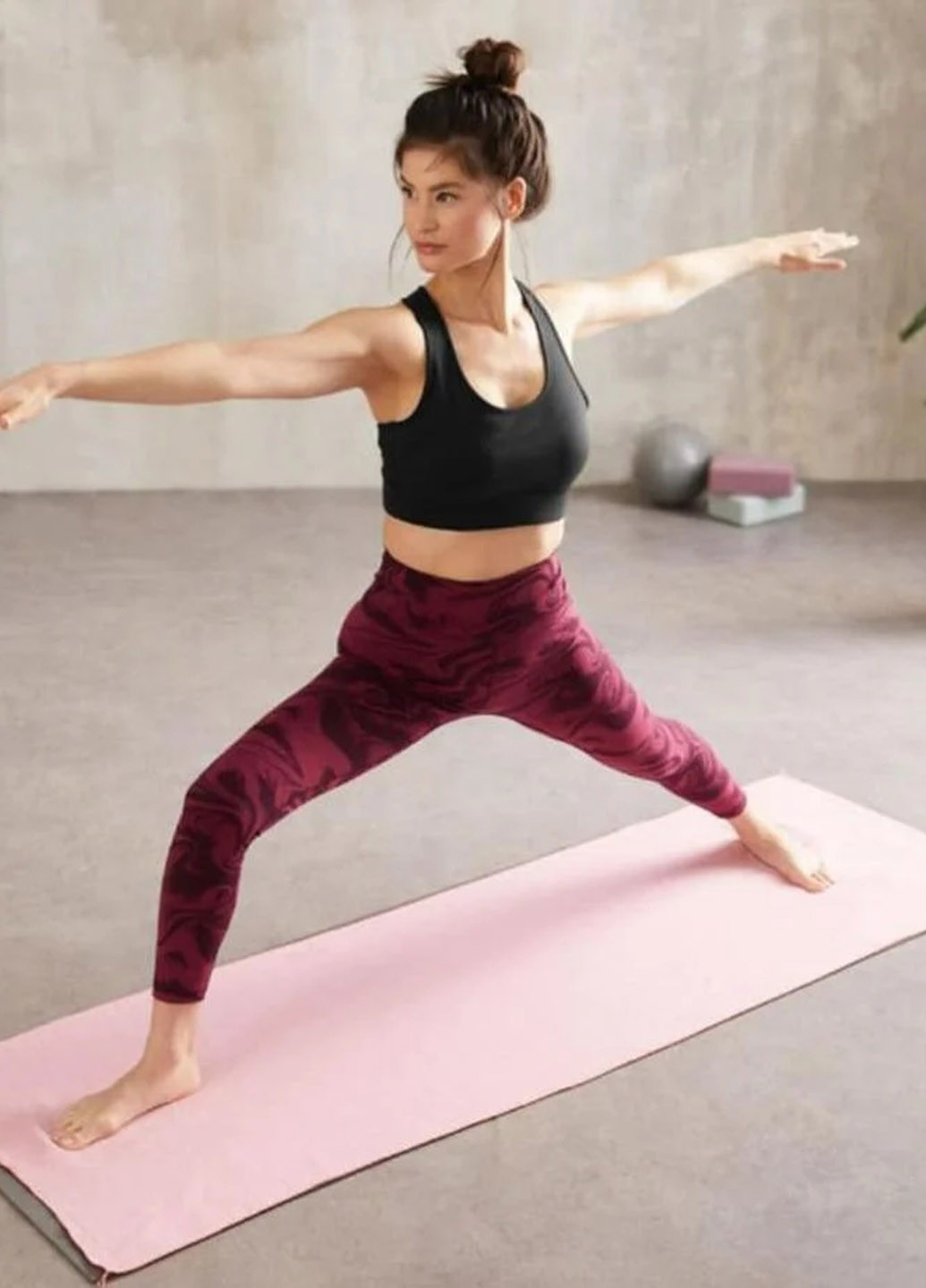 Бордовые демисезонные леггинсы Crivit