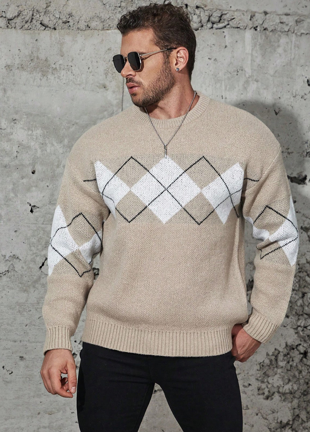 Бежевый демисезонный джемпер джемпер SHEIN