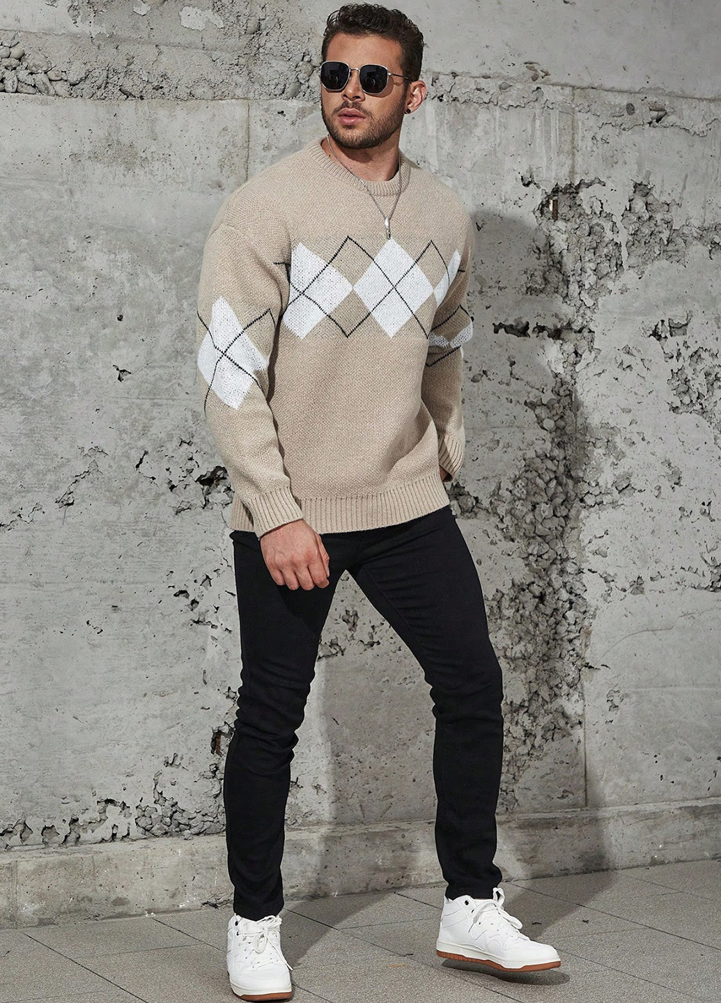 Бежевый демисезонный джемпер джемпер SHEIN