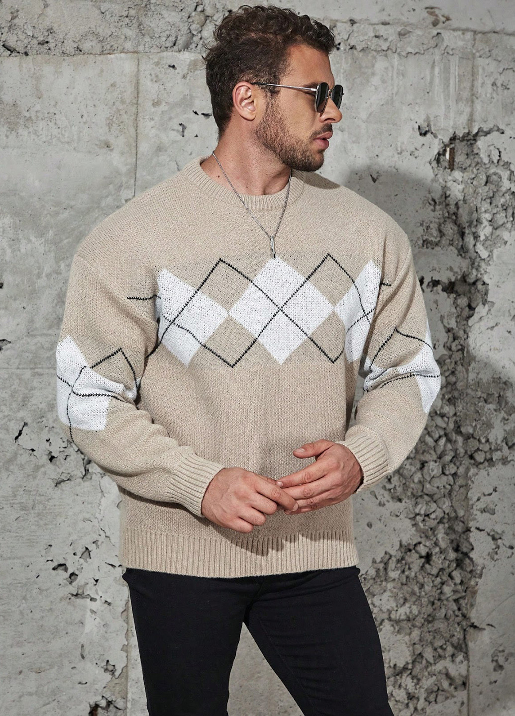 Бежевый демисезонный джемпер джемпер SHEIN