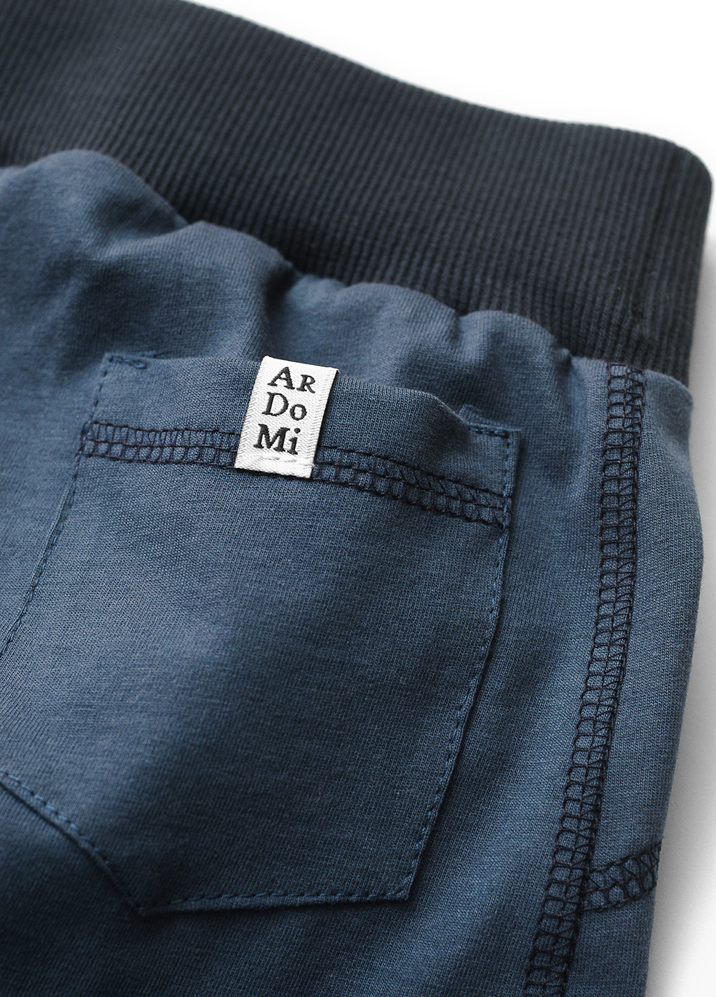 Серо-синие домашние демисезонные брюки с высокой талией ArDoMi