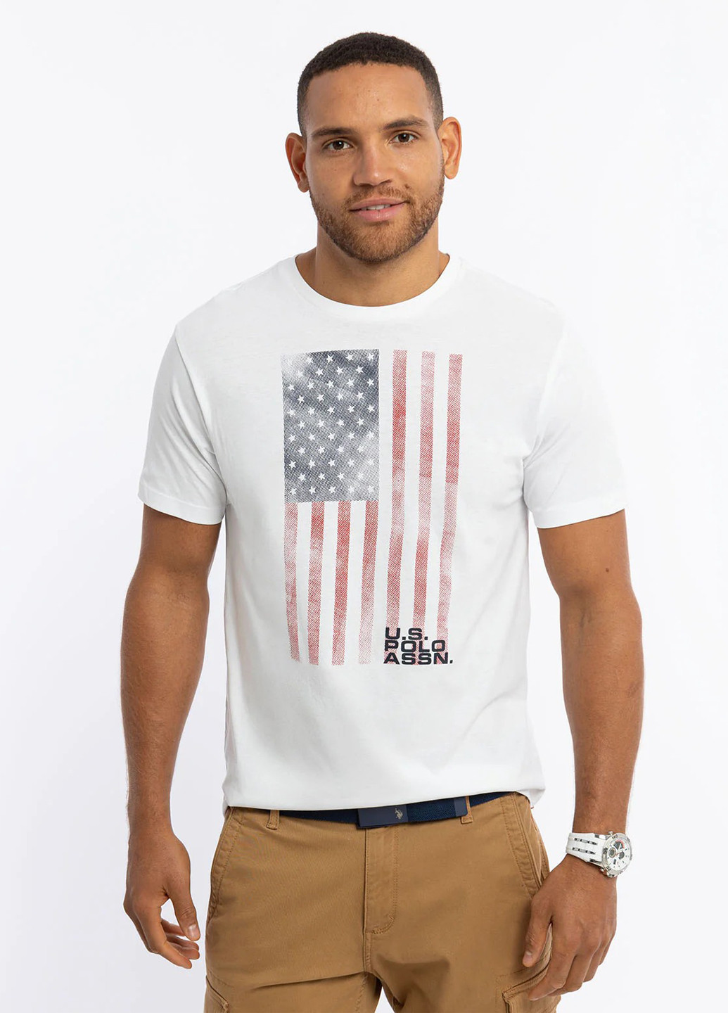 Белая футболка U.S. Polo Assn.