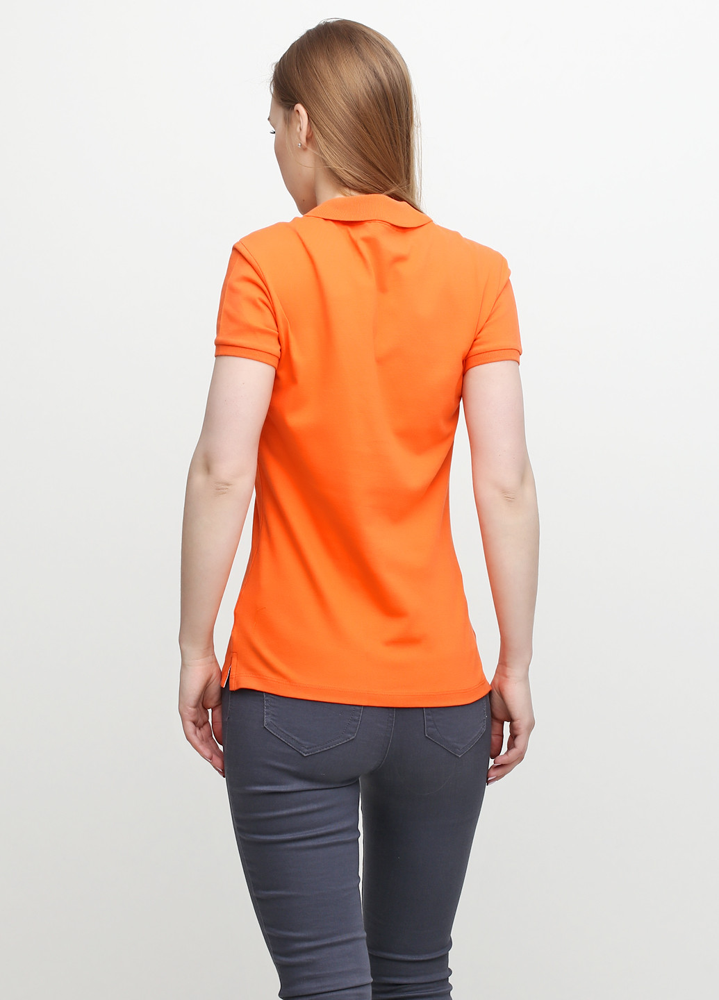 Оранжевая женская футболка-поло Fashion