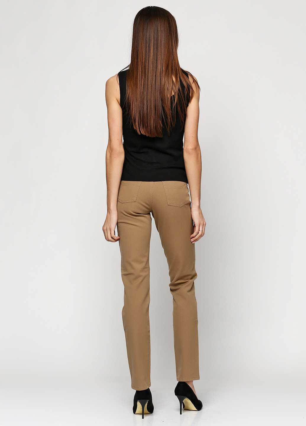 Светло-коричневые кэжуал демисезонные брюки Strenesse
