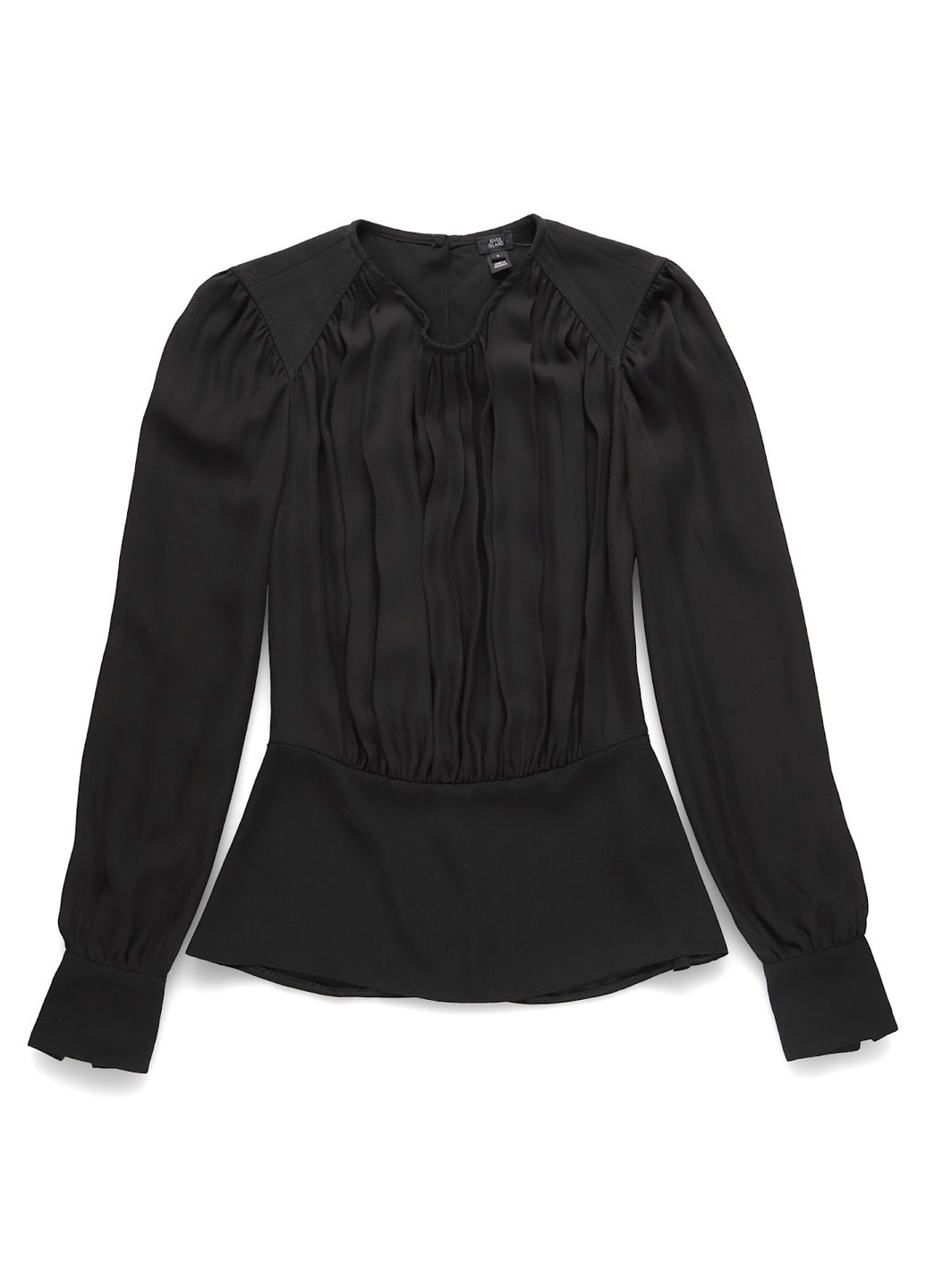 Чёрная блуза с баской River Island