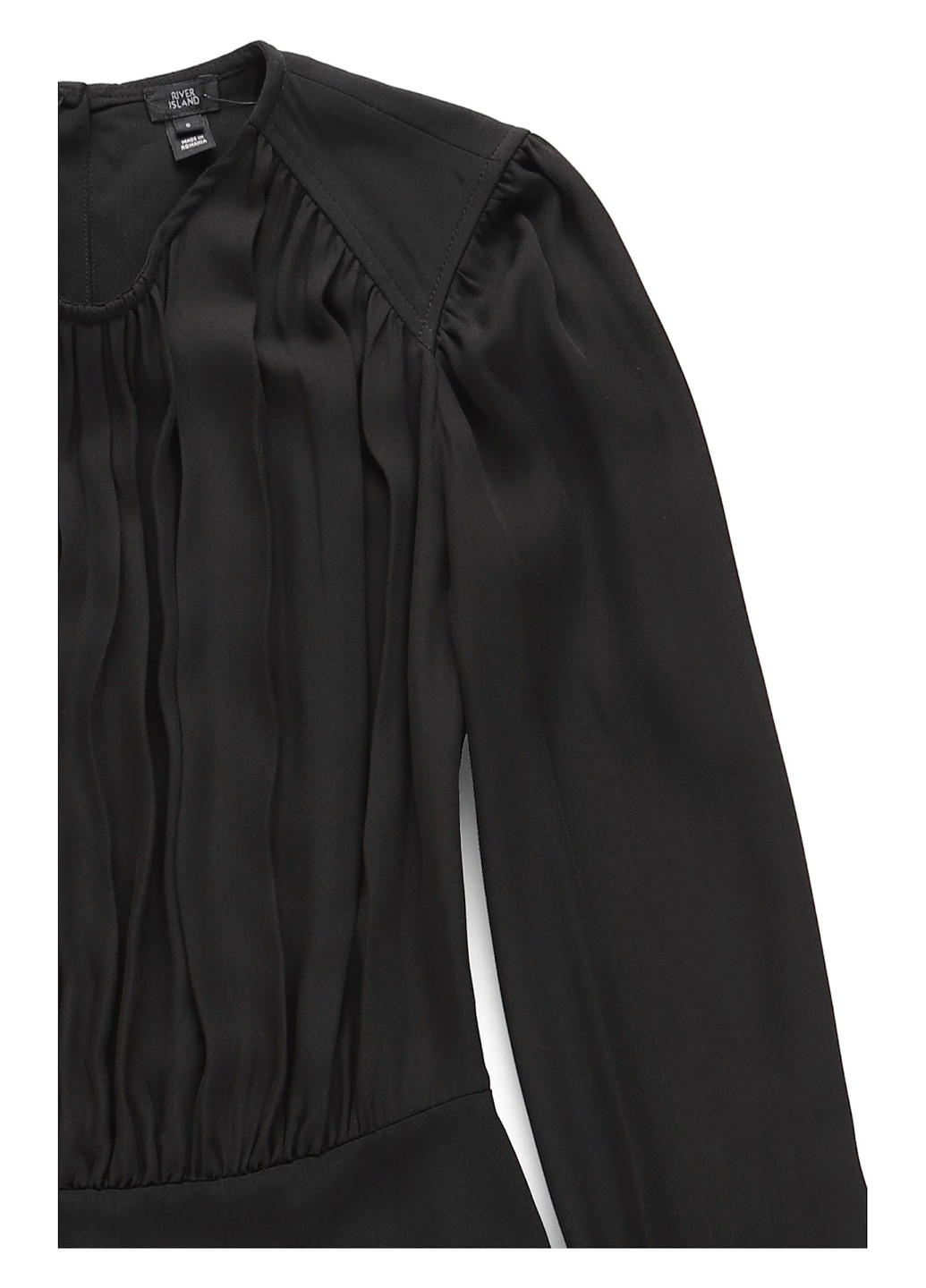 Чёрная блуза с баской River Island