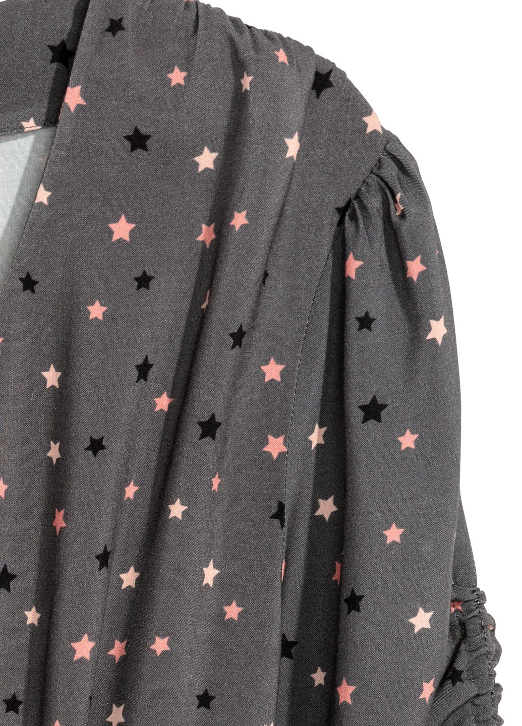 Темно-серое кэжуал платье с рисунком H&M звезды