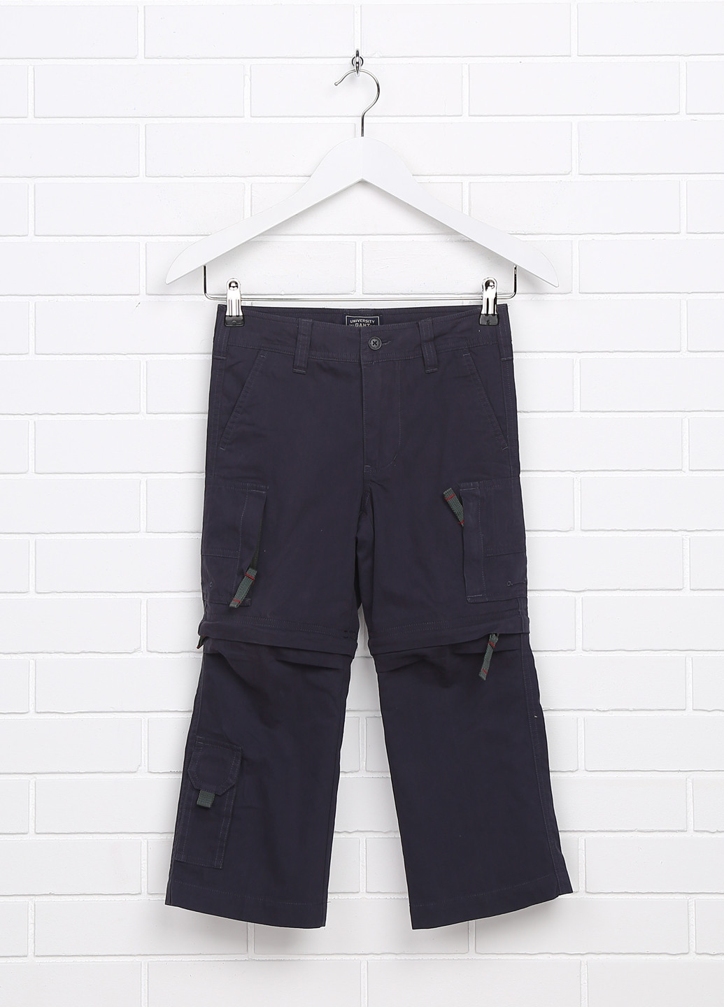 Темно-синие кэжуал демисезонные брюки со средней талией Gant