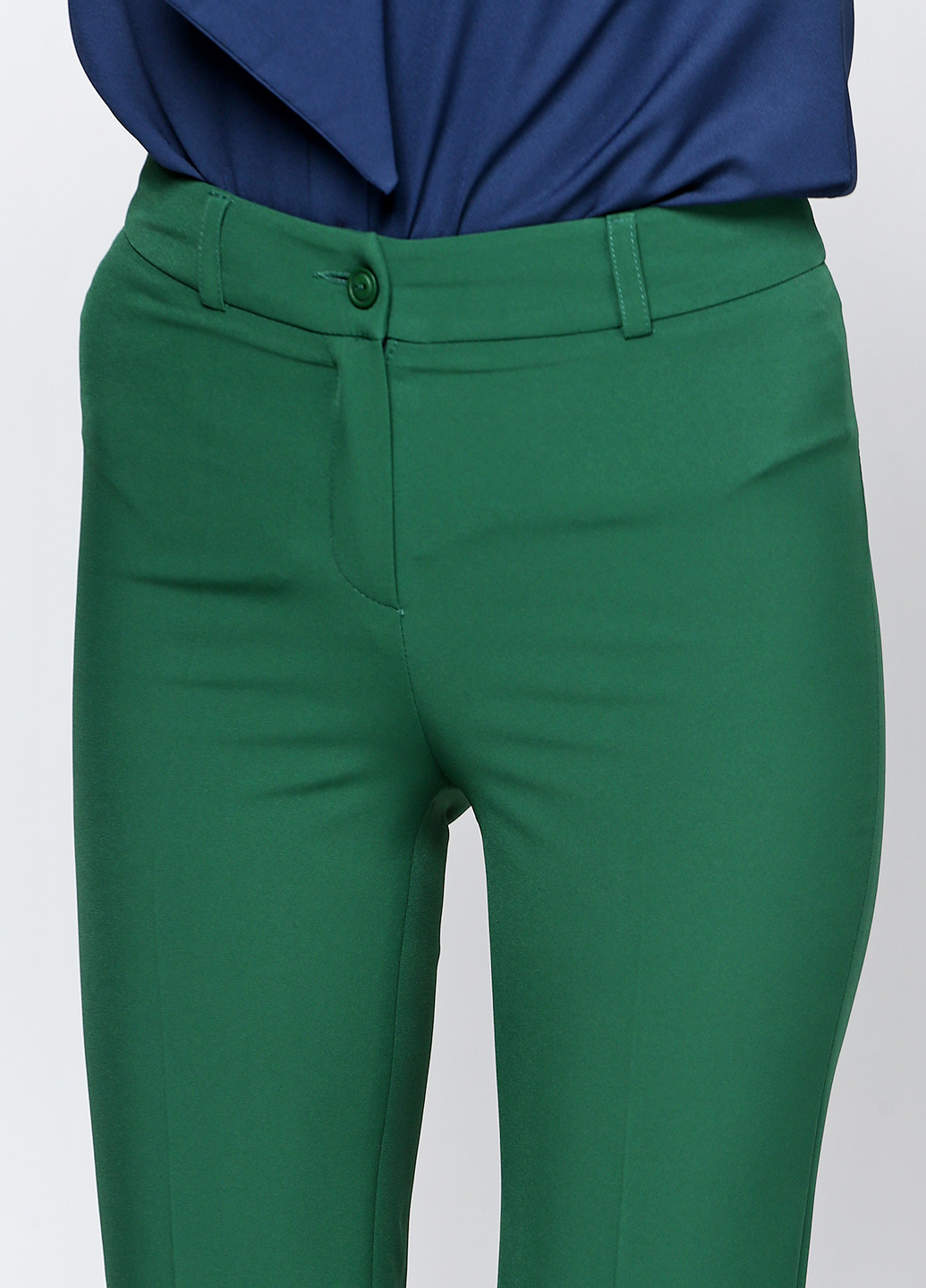Зеленые кэжуал демисезонные клеш брюки Natali Bolgar