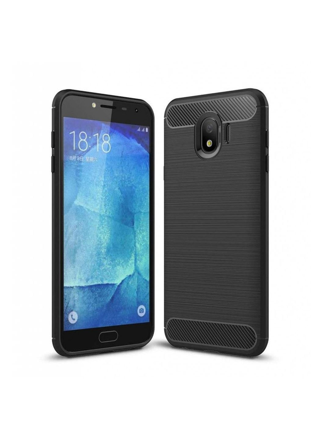 Чехол для мобильного телефона для Samsung J4/J400 Carbon Fiber (Black) (LT-J400F) Laudtec (252571678)
