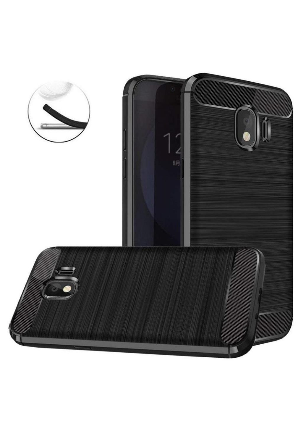 Чохол для мобільного телефону для Samsung J4/J400 Carbon Fiber (Black) (LT-J400F) Laudtec (252571678)