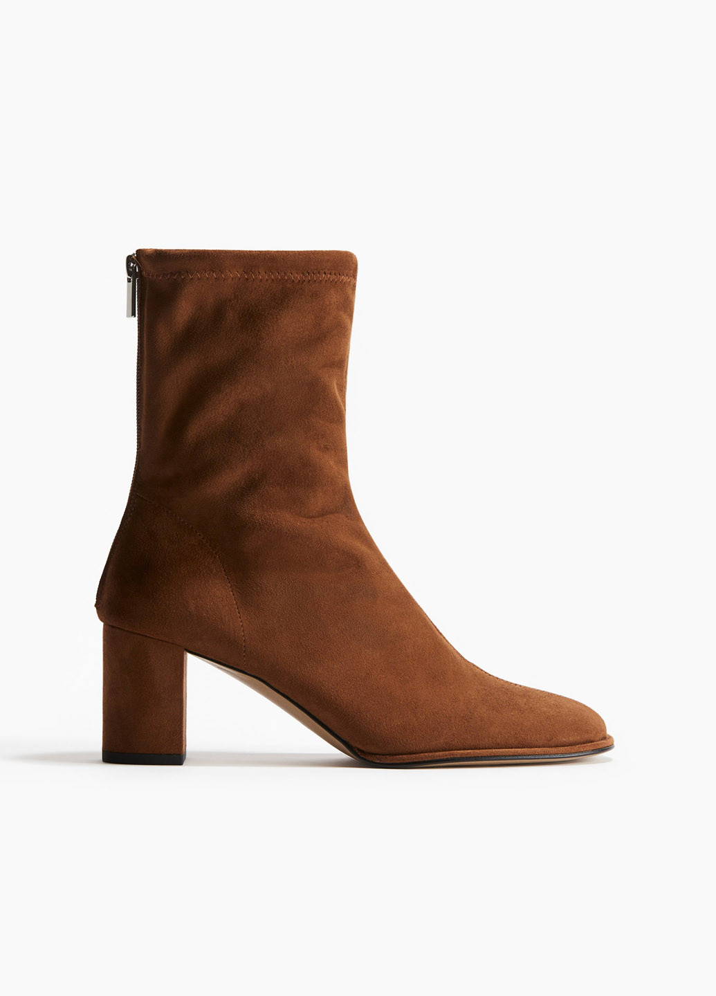 Осенние ботинки H&M без декора из искусственной замши