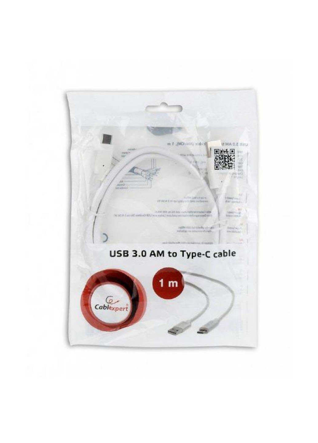 Дата кабель (CCP-USB3-AMCM-1M-W) Cablexpert usb 3.0 am to type-c 1.0m (239382867)