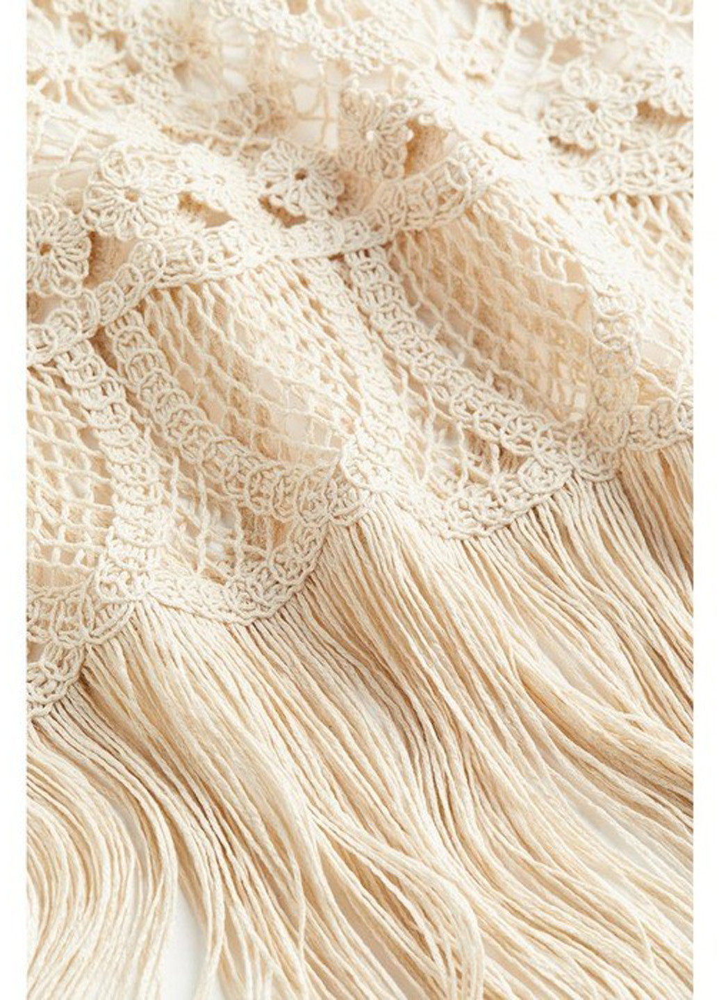 Светло-бежевая вечерний, пляжный однотонная юбка H&M