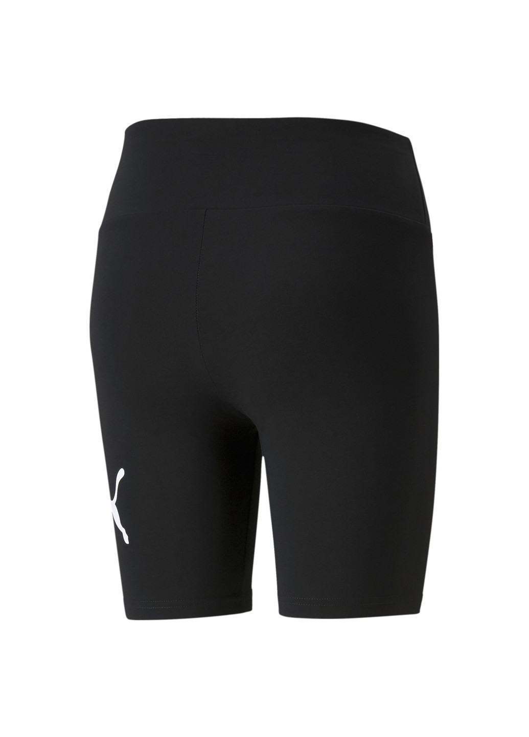 Черные демисезонные леггинсы essentials logo women's short leggings Puma