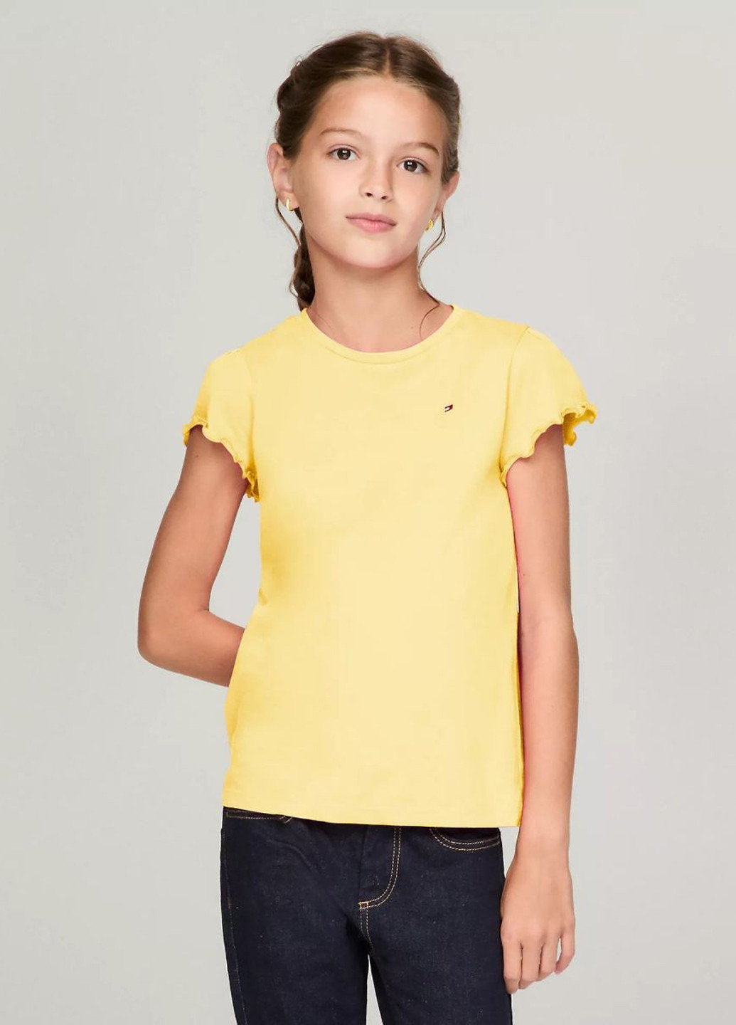 Желтая летняя футболка Tommy Hilfiger