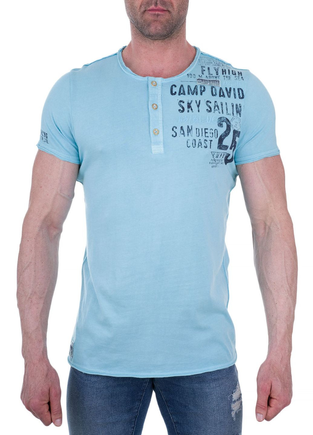 Блакитна футболка Camp David