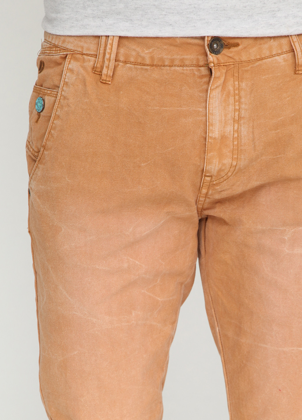 Оранжевые кэжуал демисезонные со средней талией брюки Garcia