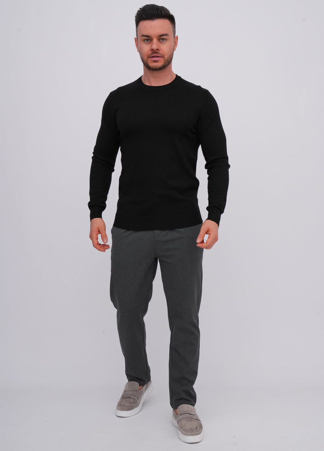 Черный демисезонный джемпер джемпер K.O.R