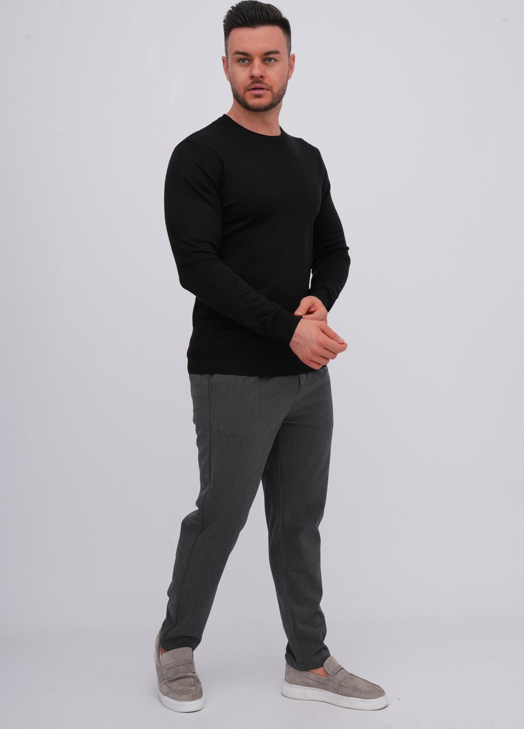 Черный демисезонный джемпер джемпер K.O.R