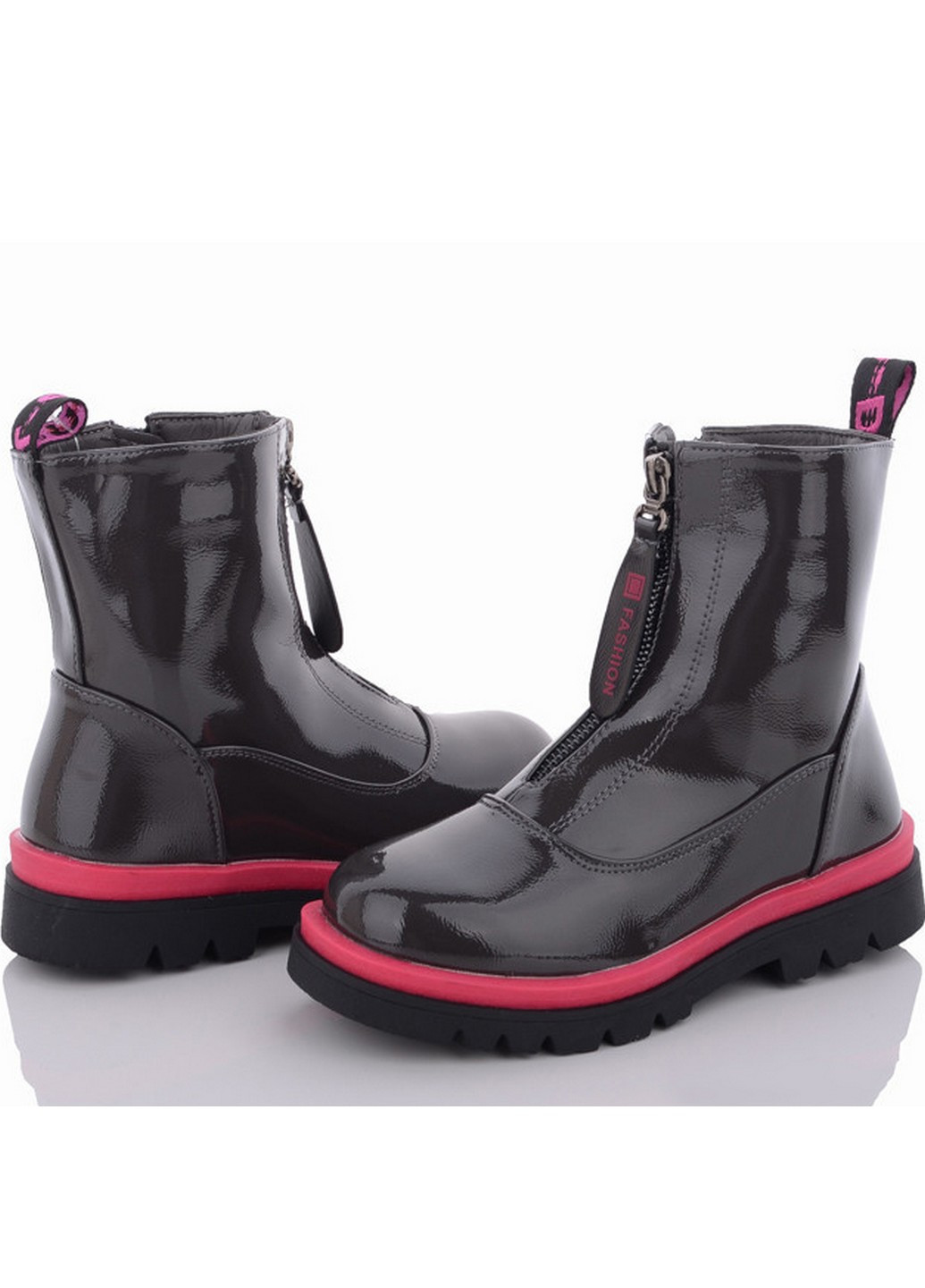Черные кэжуал осенние демисезонные ботинки fg911-3d черно-малиновый Kimbo