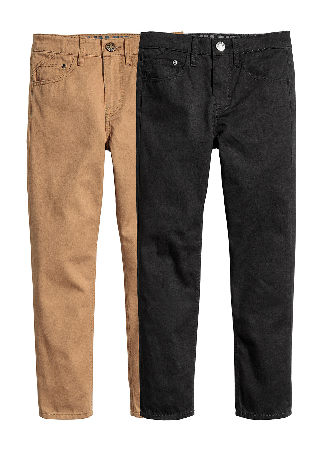Черные демисезонные прямые джинсы H&M