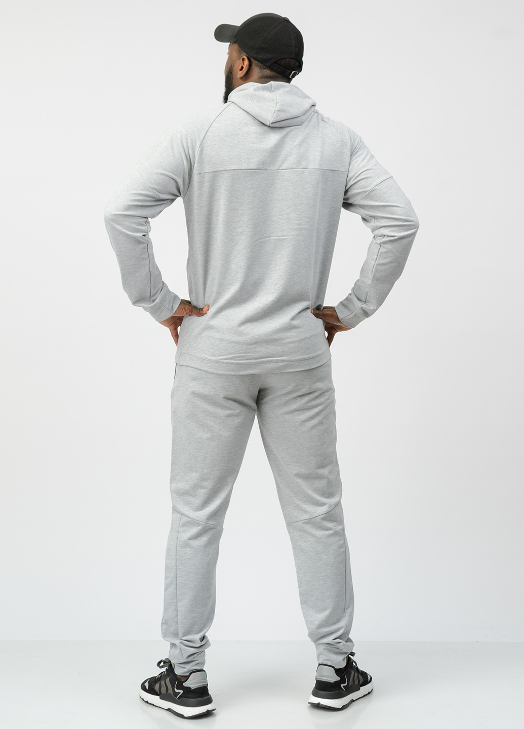 Світло-сірий демісезонний костюм (толстовка, брюки) брючний SA-sport
