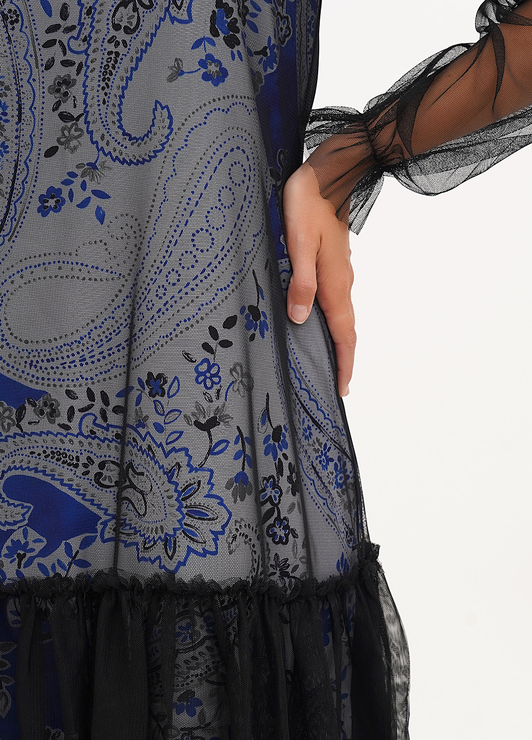 Синя кежуал сукня кльош Imperial з квітковим принтом