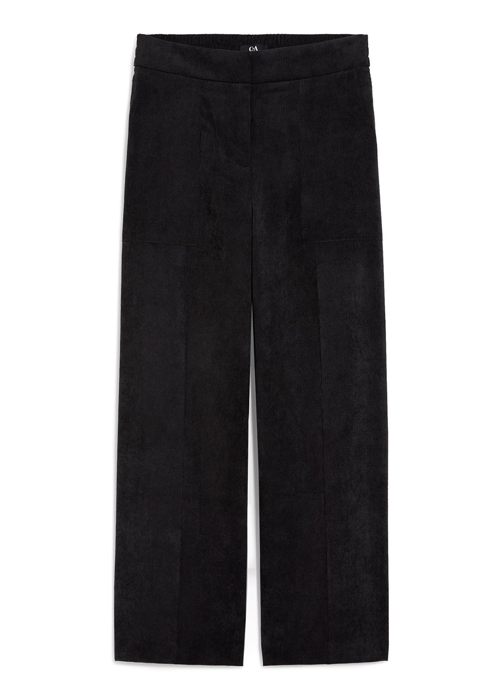 Черные кэжуал, классические демисезонные прямые, укороченные брюки C&A