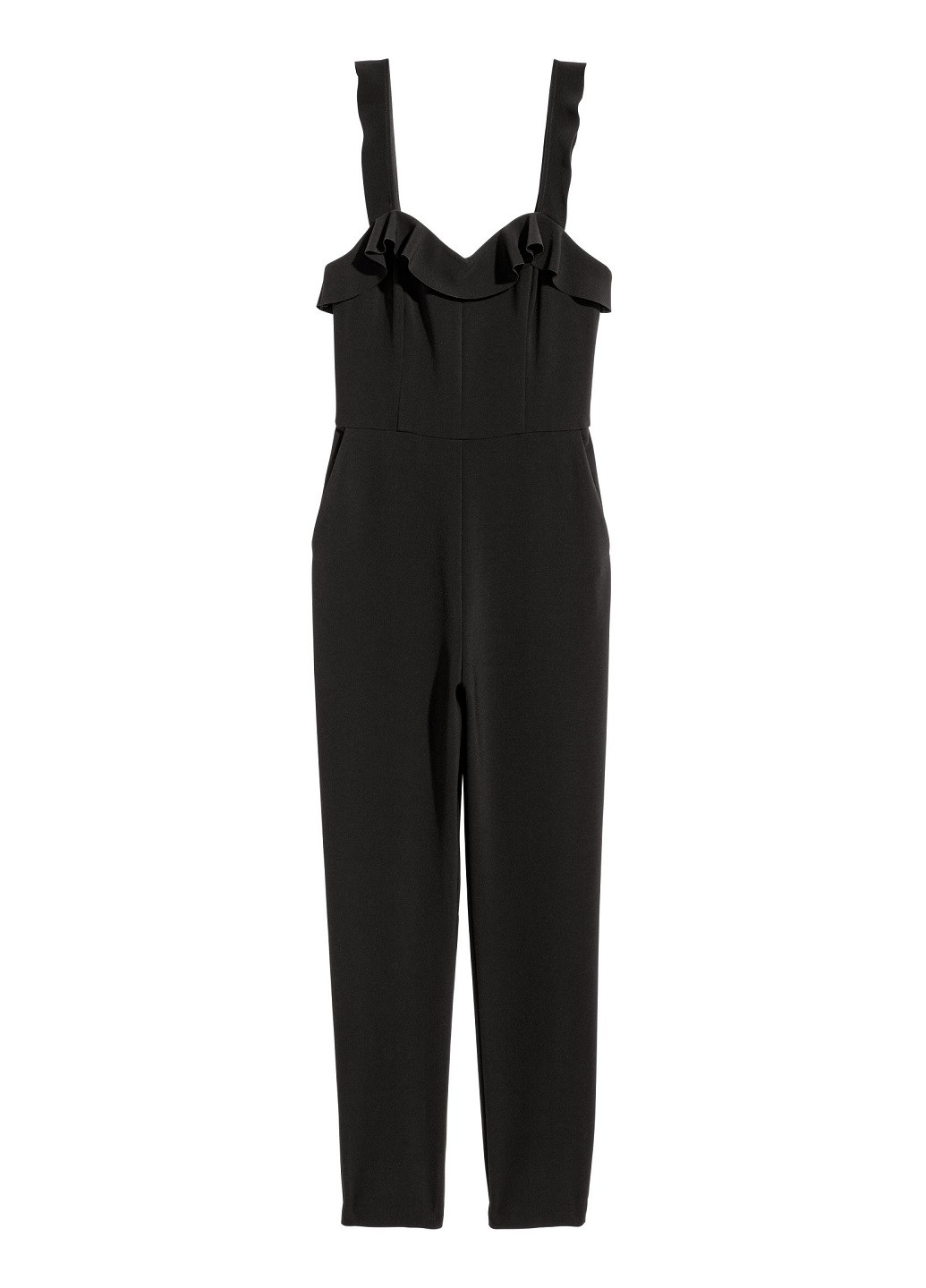 Комбинезон без рукавов H&M однотонный чёрный