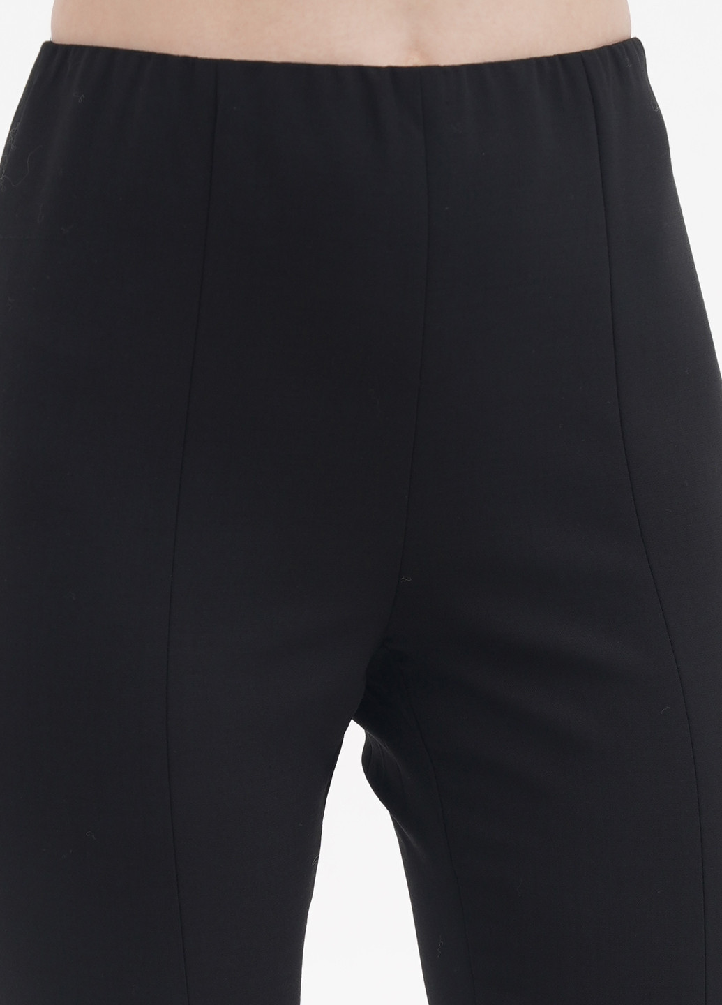 Черные кэжуал демисезонные прямые брюки Vey's