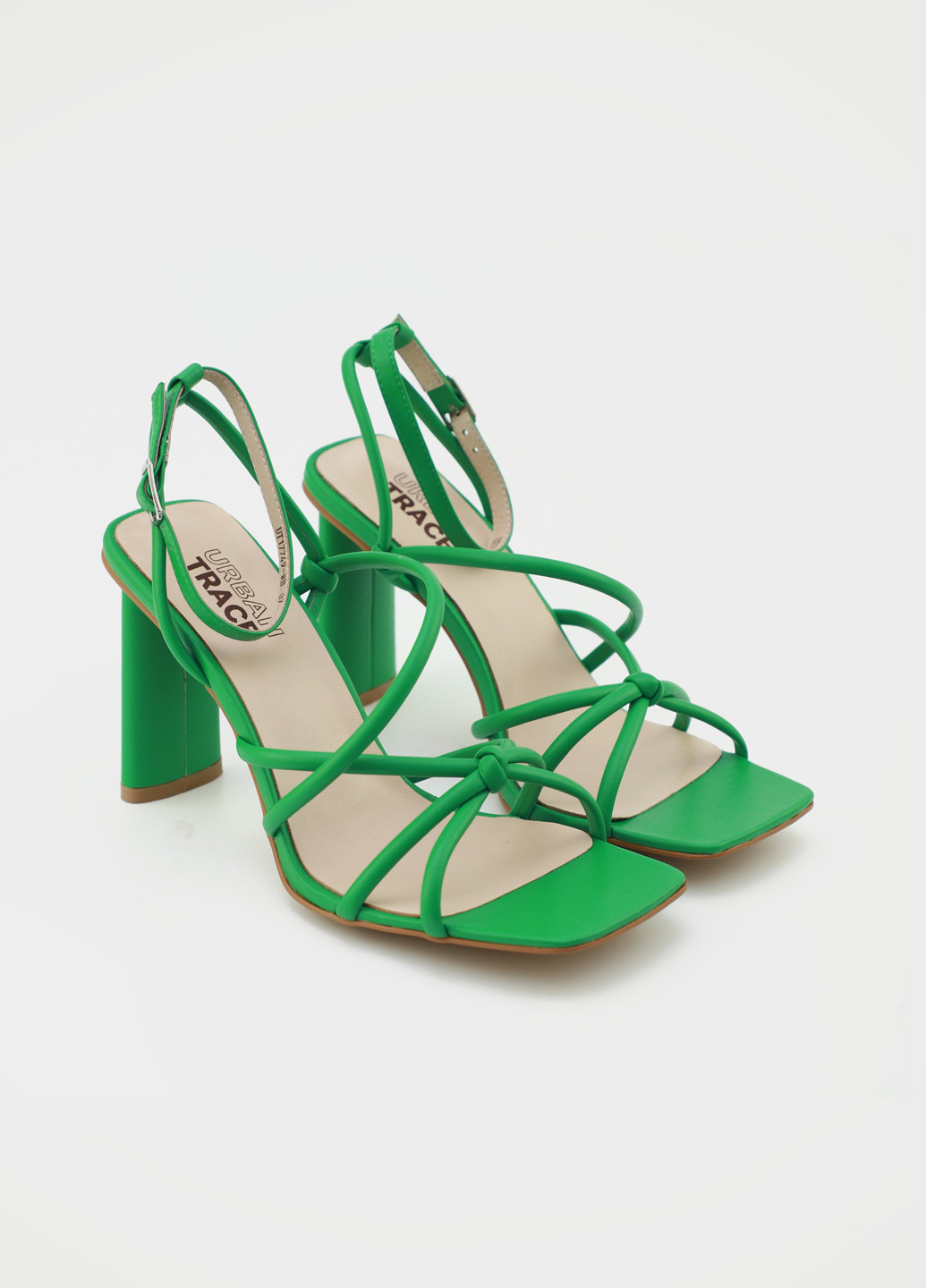 Зеленые босоножки Respect с ремешком