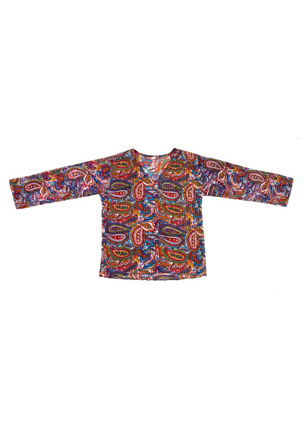 Лиловая демисезонная блуза KARMA
