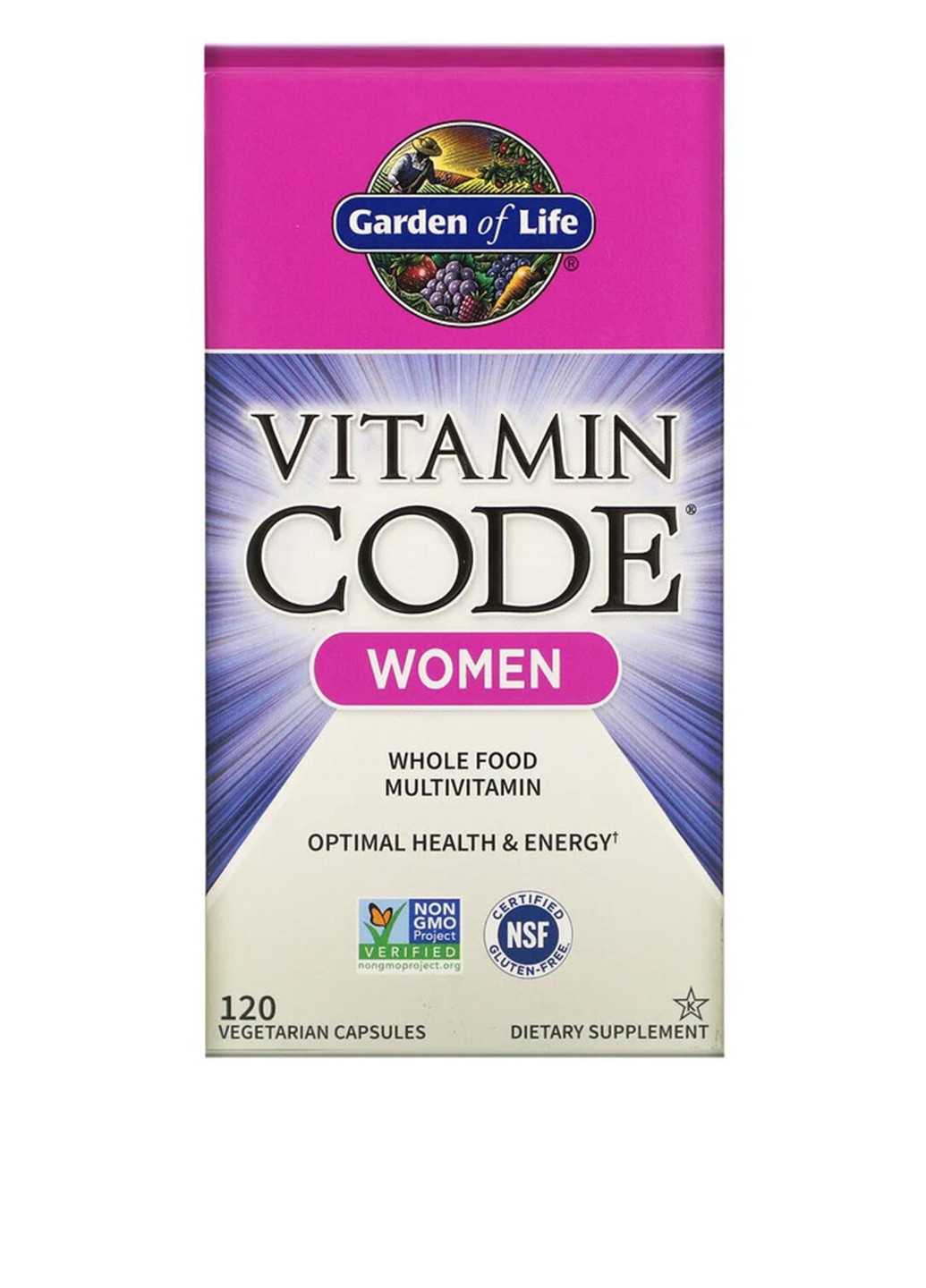 Мультивитамины для женщин, Vitamin Code (120 вегетарианских капсул) Garden of Life (251206270)