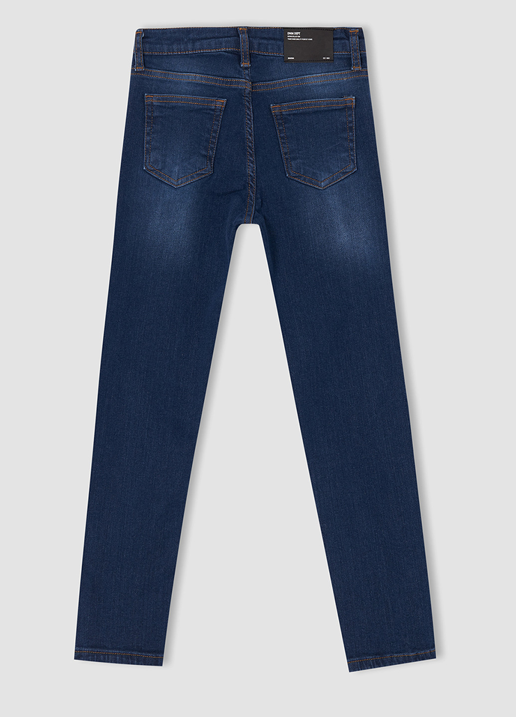 Штани DeFacto завужені темно-сині джинсові бавовна