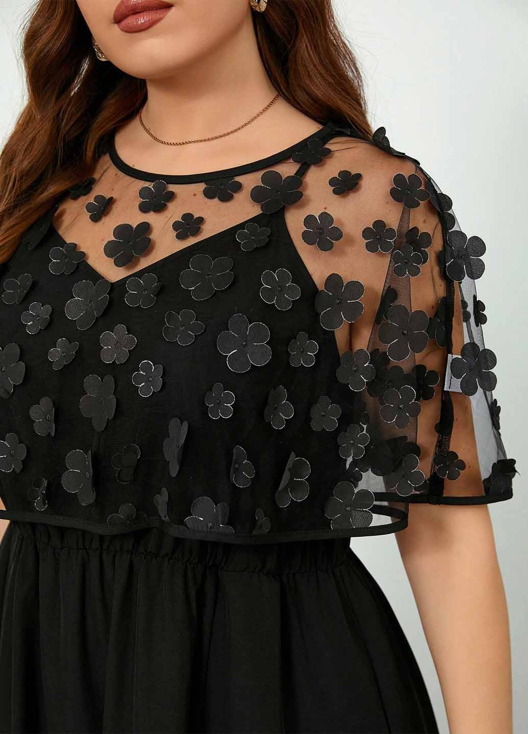 Черный демисезонный комплект (болеро, платье) SHEIN