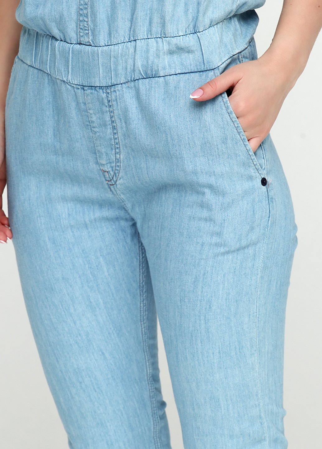 Комбінезон Pepe Jeans комбінезон-брюки однотонний блакитний джинсовий