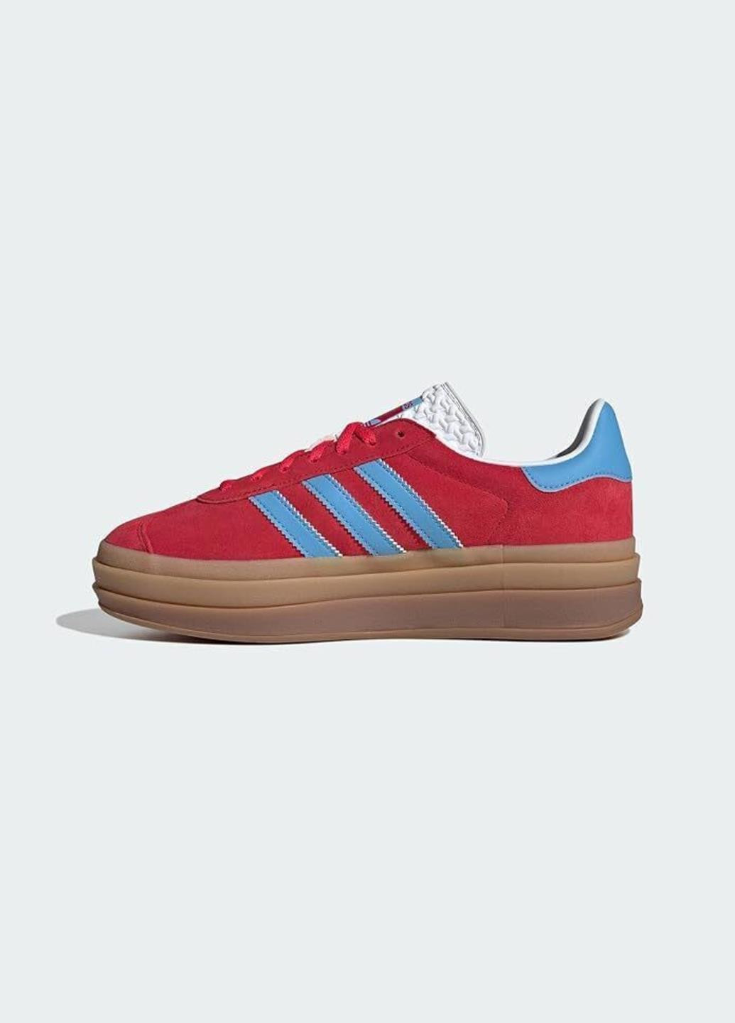 Кросівки IE0421 adidas Gazelle Bold Active Pink Blue Burst червоні демісезони (317280223)