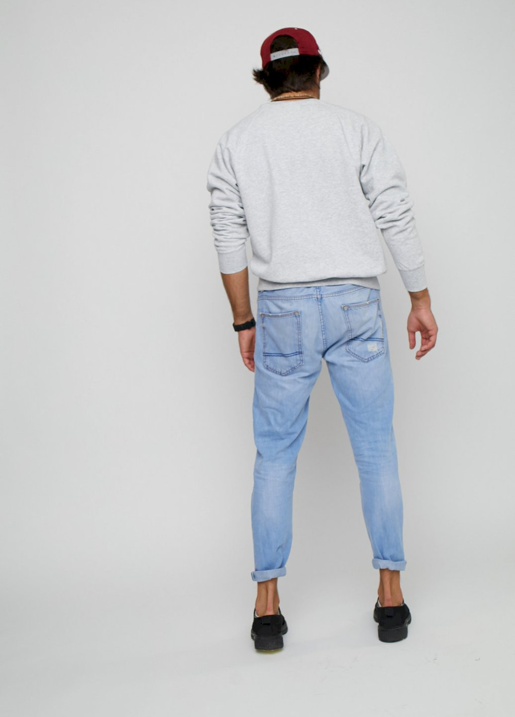 Серый свитшот мужской YAPPI (198688866)