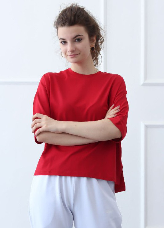 Красная летняя футболка Ballet Grace