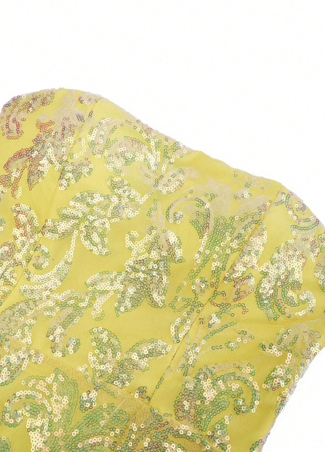 Жовтий кежуал сукня з відкритими плечима SHEIN однотонна