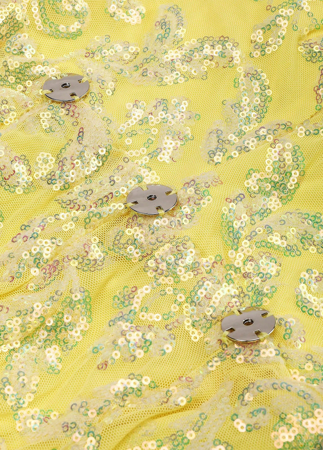 Жовтий кежуал сукня з відкритими плечима SHEIN однотонна