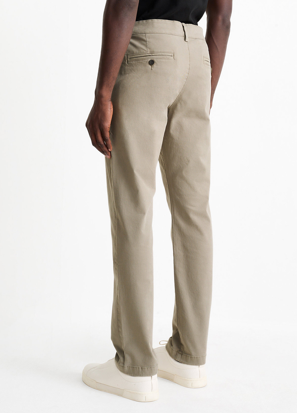 Серо-бежевые кэжуал демисезонные чиносы брюки C&A