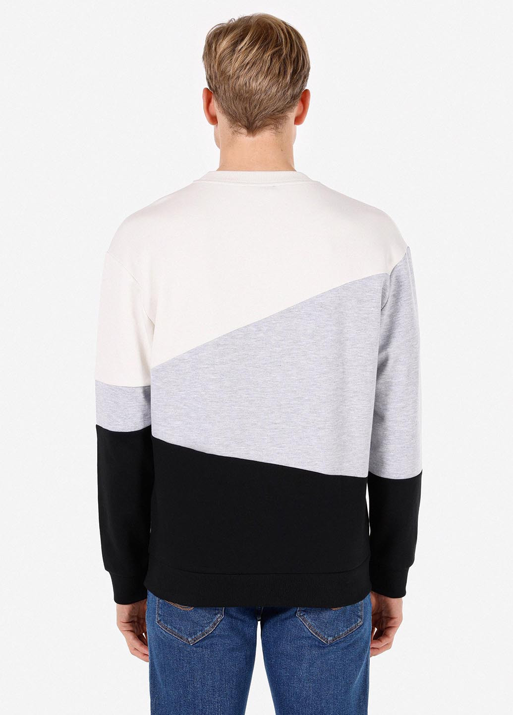 Комбінований світшот Colin's колор блок без декору (368132982)