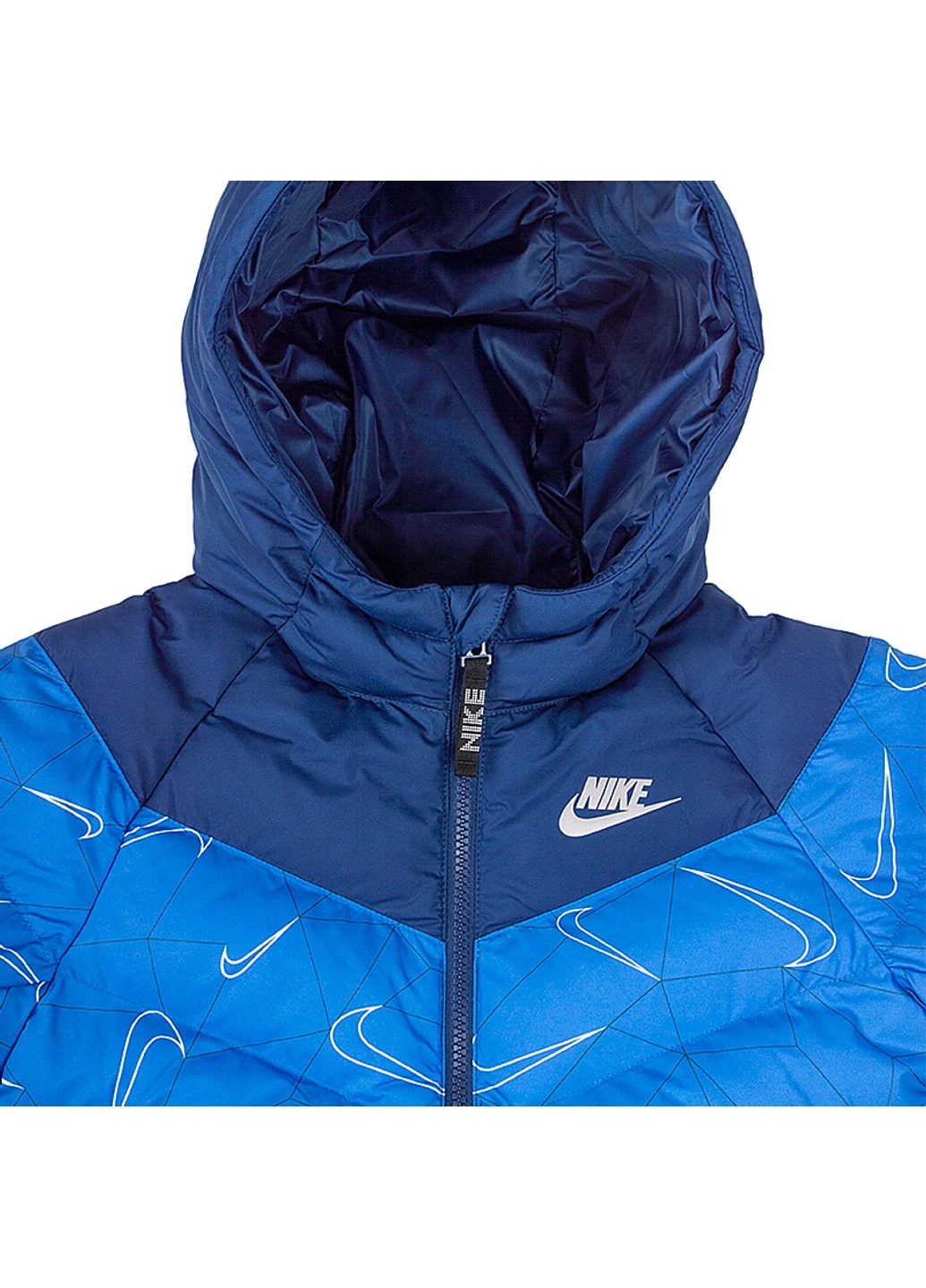 Синяя демисезонная куртка u nsw syn fill aop jacket Nike