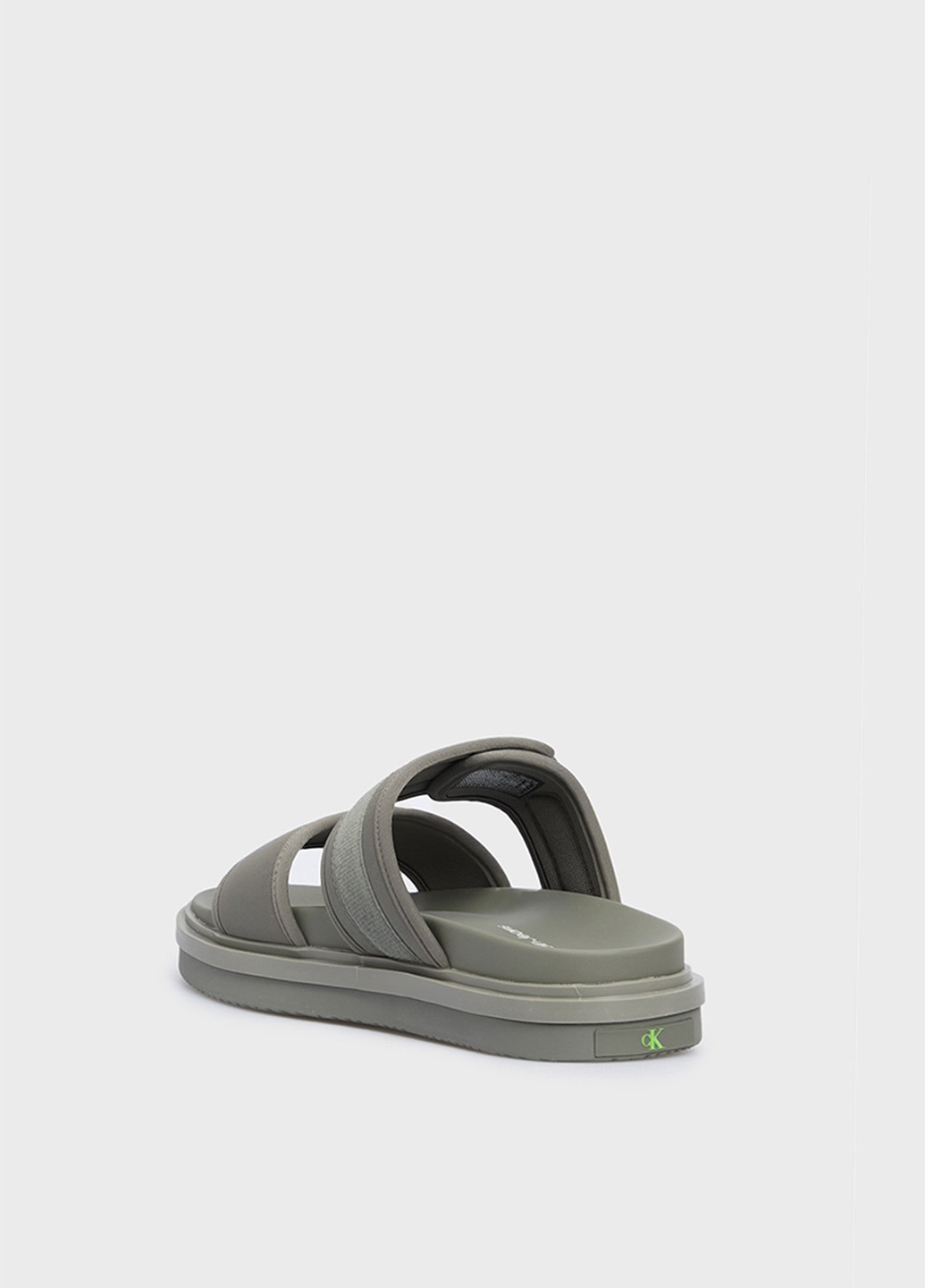 Оливковые кэжуал шлепанцы Calvin Klein Jeans